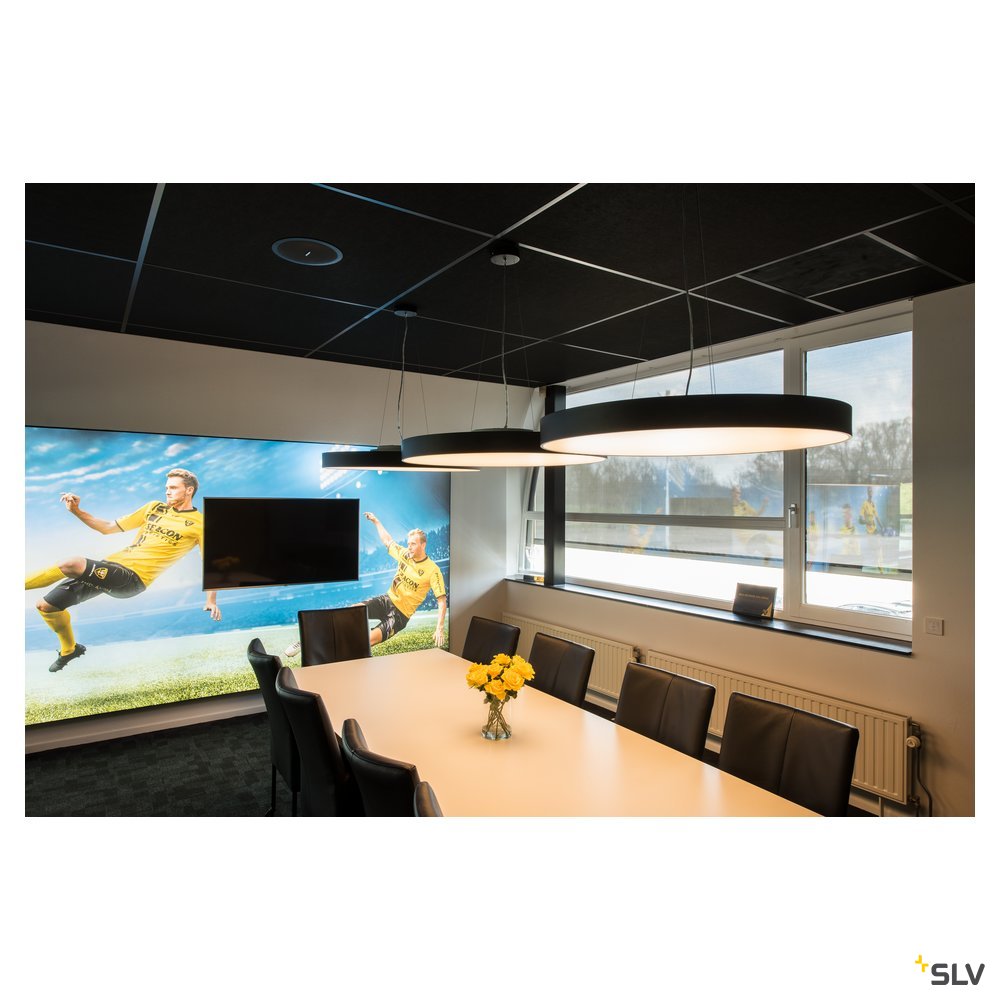 SLV MEDO 90 LED Deckenleuchte, schwarz, optional abpendelbar