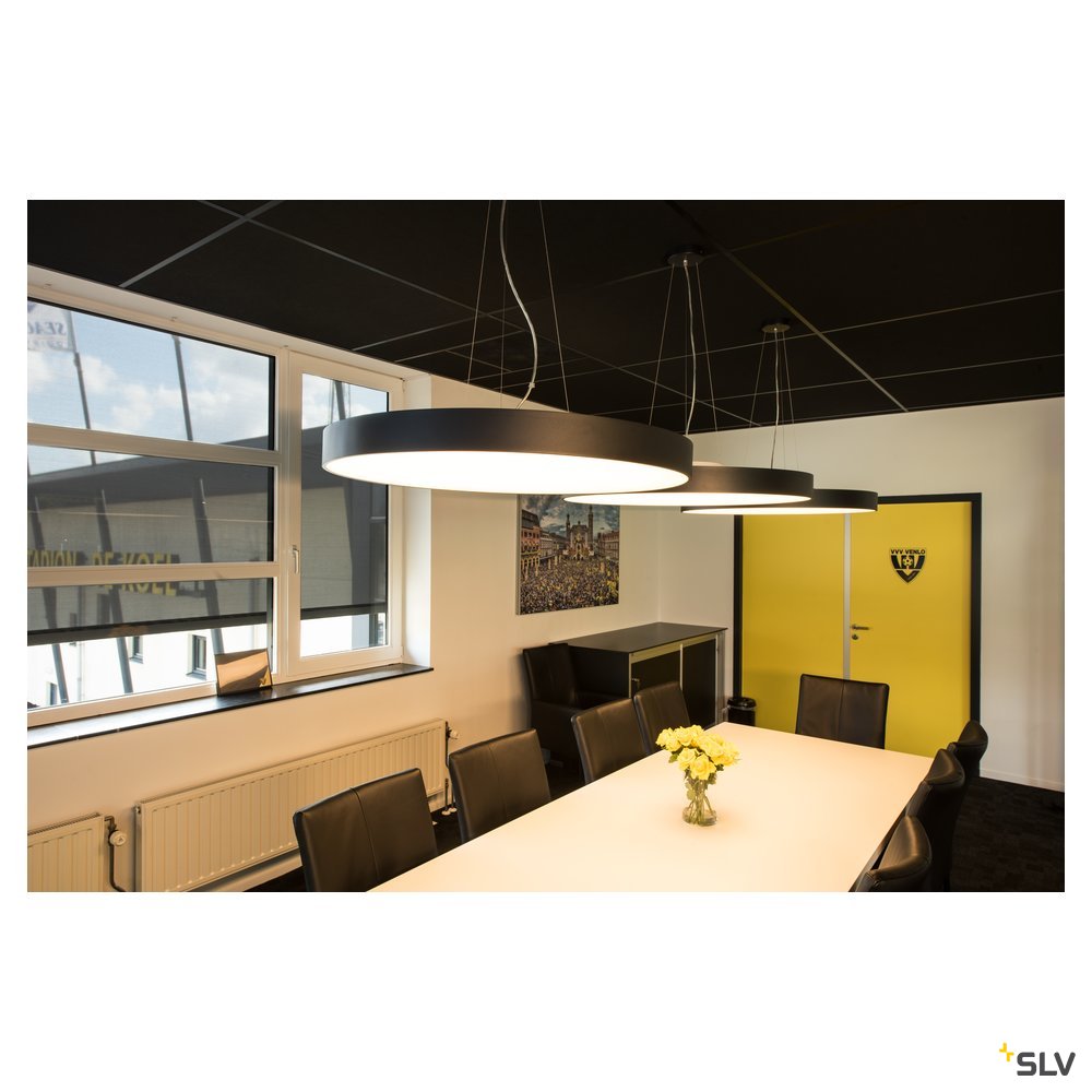 SLV MEDO 90 LED Deckenleuchte, schwarz, optional abpendelbar