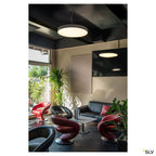 SLV MEDO 90 CW CORONA, LED Indoor Wand- und Deckenaufbauleuchte DALI grau 3000/4000K
