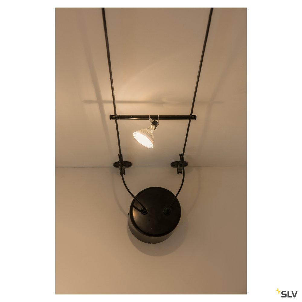 SLV TRANSFORMATOR, für TENSEO Niedervolt-Seilsystem, schwarz, 210VA