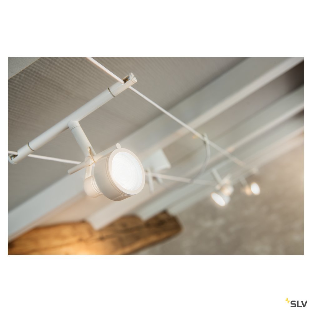 SLV SALUNA, Seilleuchte für TENSEO Niedervolt-Seilsystem, QR-C51, weiß