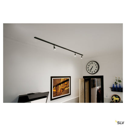 SLV 1-Phasen Hochvolt-Set 3, schwarz, 2x1m, inkl.3xPURI und LED Leuchtmittel 4,3W
