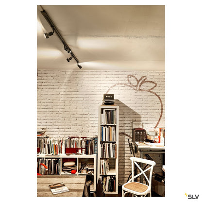SLV PURI Leuchtenkopf, schwarz, GU10, max. 50W, inkl. 1P.-Adapter
