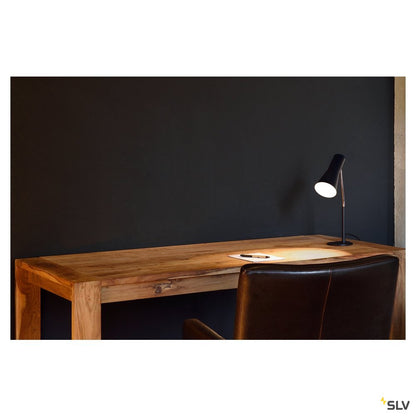 SLV PHELIA Tischleuchte, schwarz, aluminium/stahl, GU10