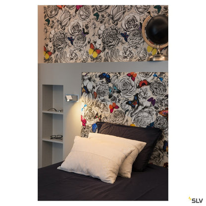 SLV Wandleuchte BEDSIDE LINKS grau 3W LED 3000K