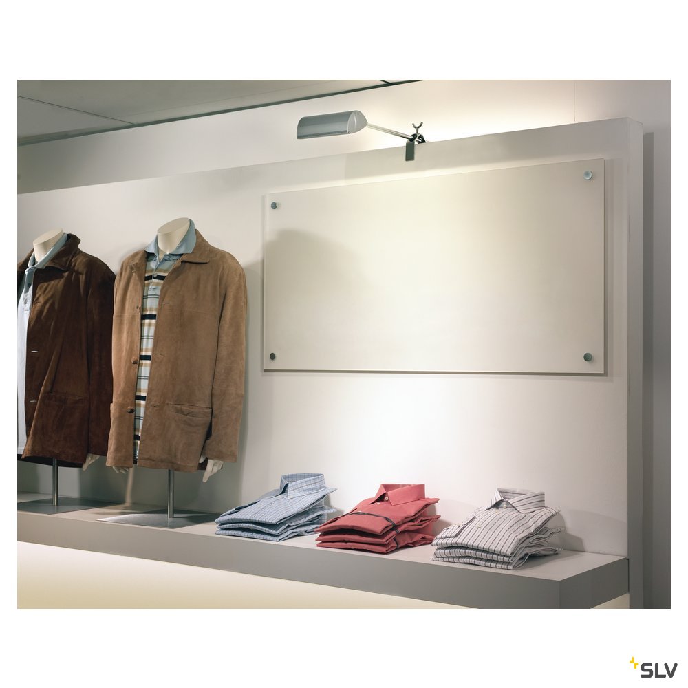 SLV Wandleuchte NEPRO DISPLAY grau/chrom R7s 300W