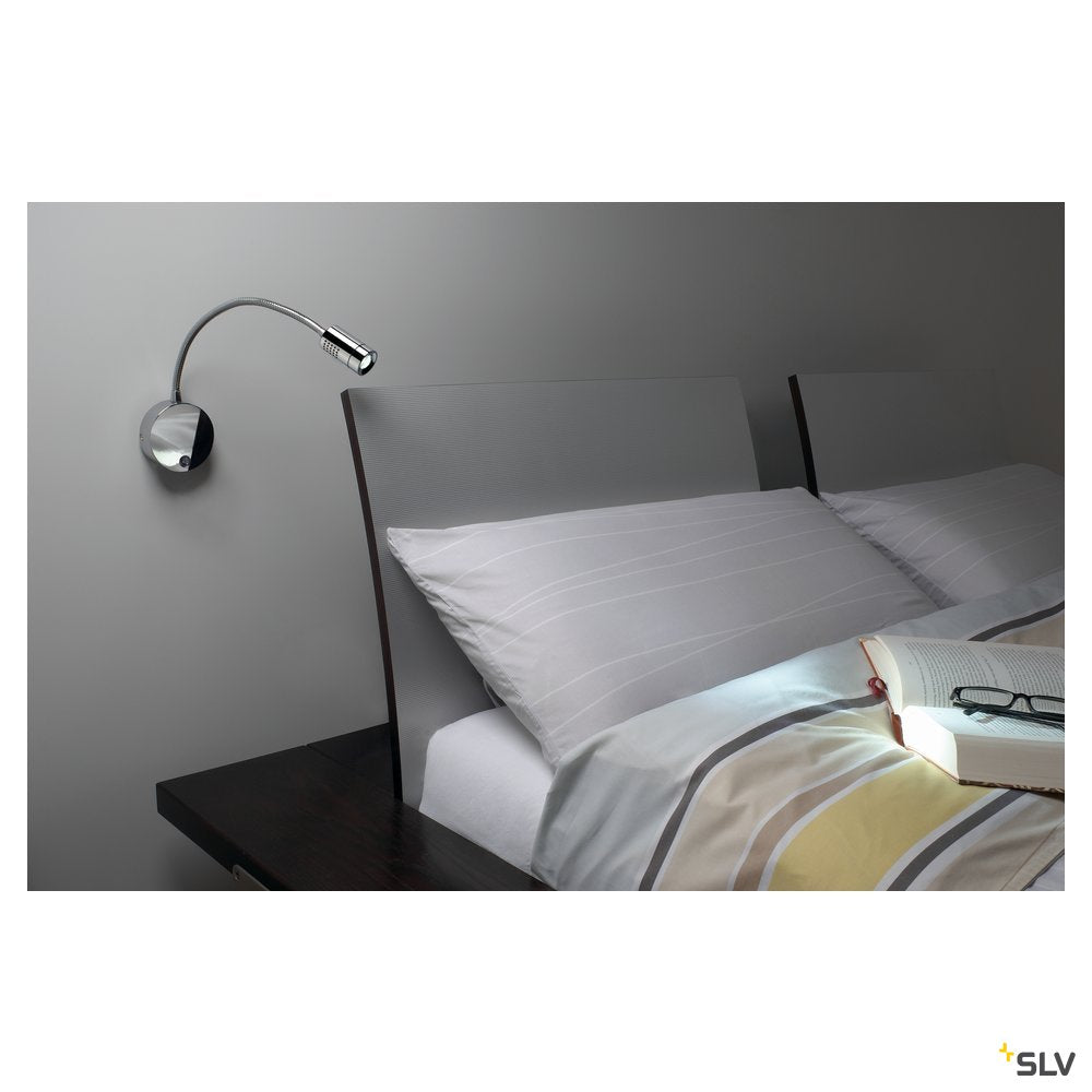 SLV DIO FLEX PLATE LED Wandleuchte chrom, 1x1W, neutralweiss, 4000K