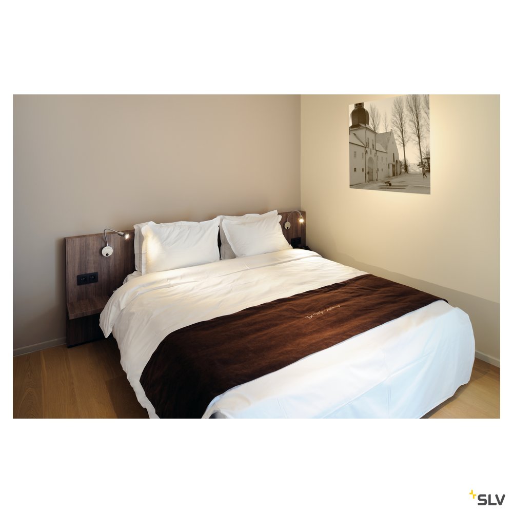SLV DIO FLEX PLATE Wandleuchte, chrom, GU10, max. 50W
