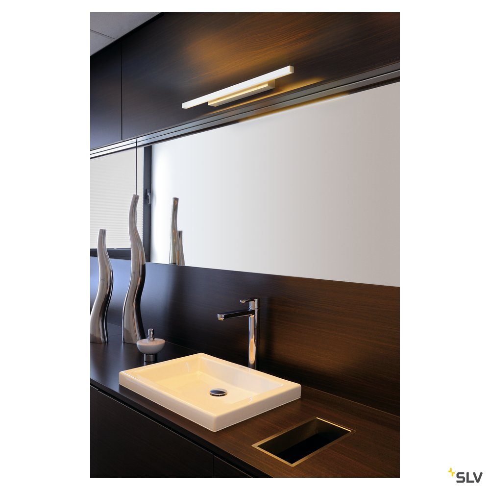 SLV GLENOS Spiegelleuchte, silber LED,3000K