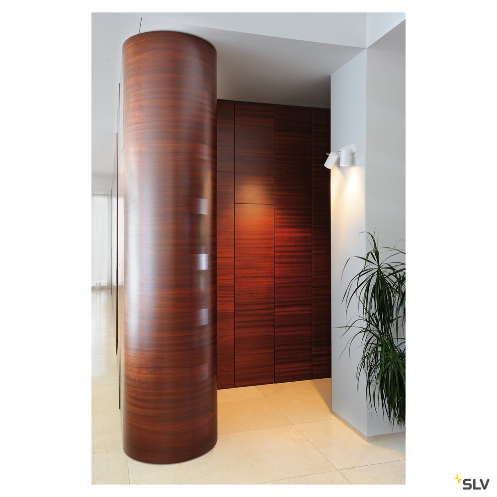 SLV ASTO TUBE II Wand- und Deckenleuchte, weiss, 2xGU10, max. 2x75W