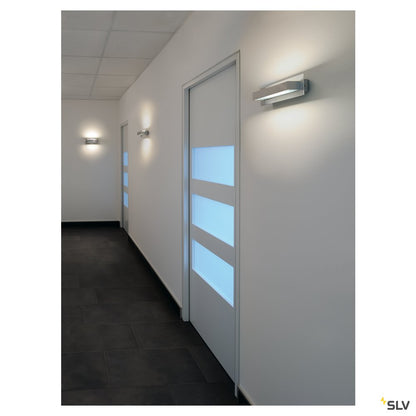 SLV TANI Wandleuchte, R7s, eckig, alu brushed, R7s 118mm, max. 120W