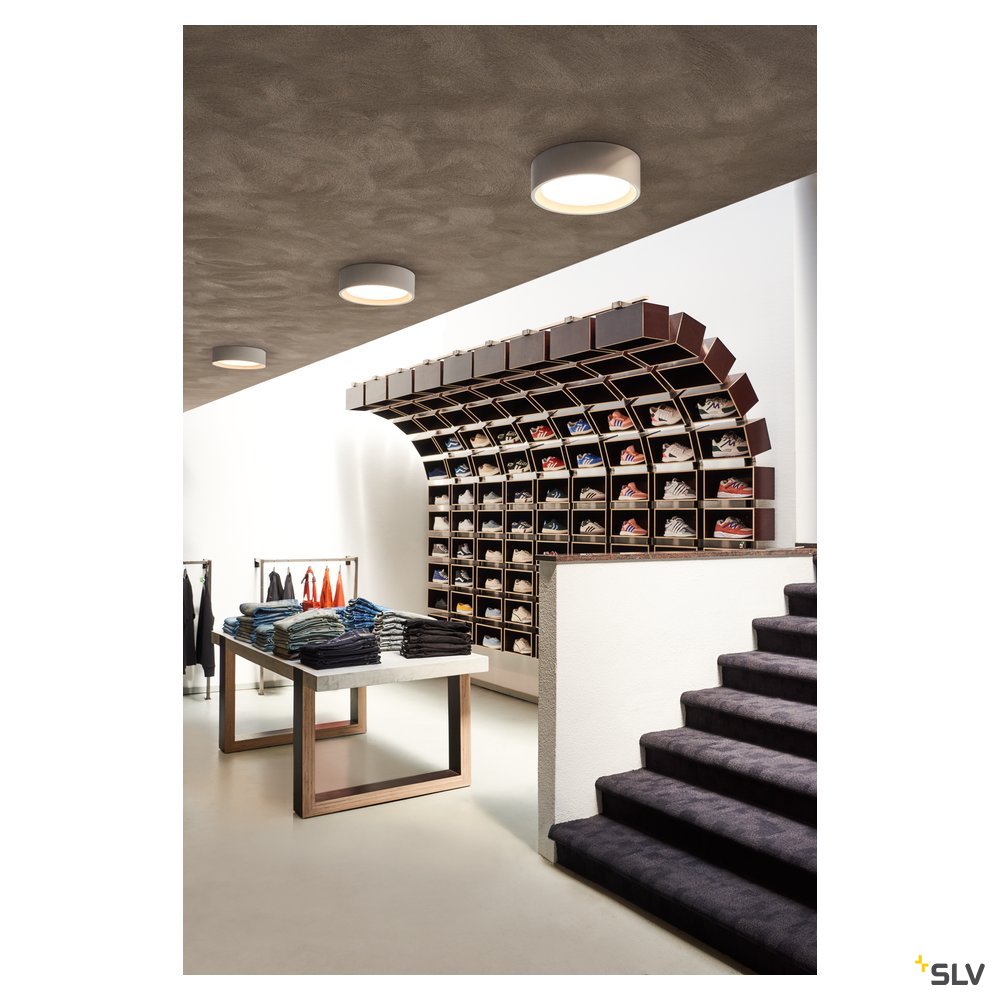 SLV PLASTRA LED Deckenleuchte, weiss, 3000K