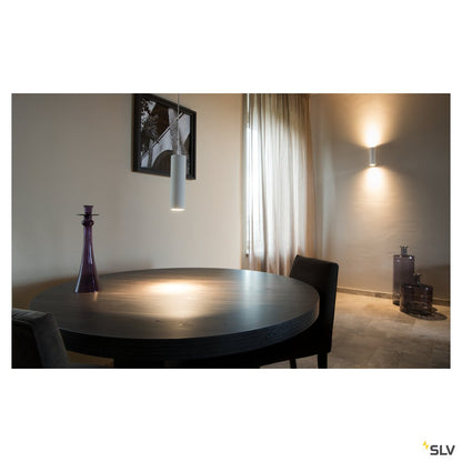 SLV PLASTRA Tube, Pendelleuchte, Gips, rund, GU10