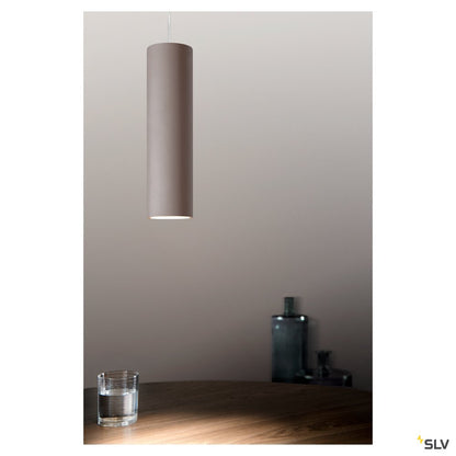 SLV PLASTRA Tube, Pendelleuchte, Gips, rund, GU10