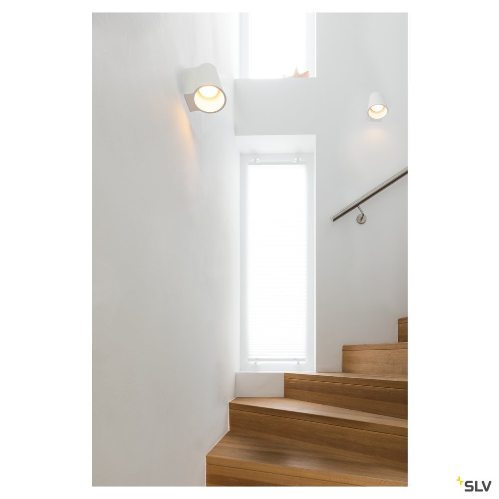 SLV PLASTER CONE SMOOTH, weiss, GX53
