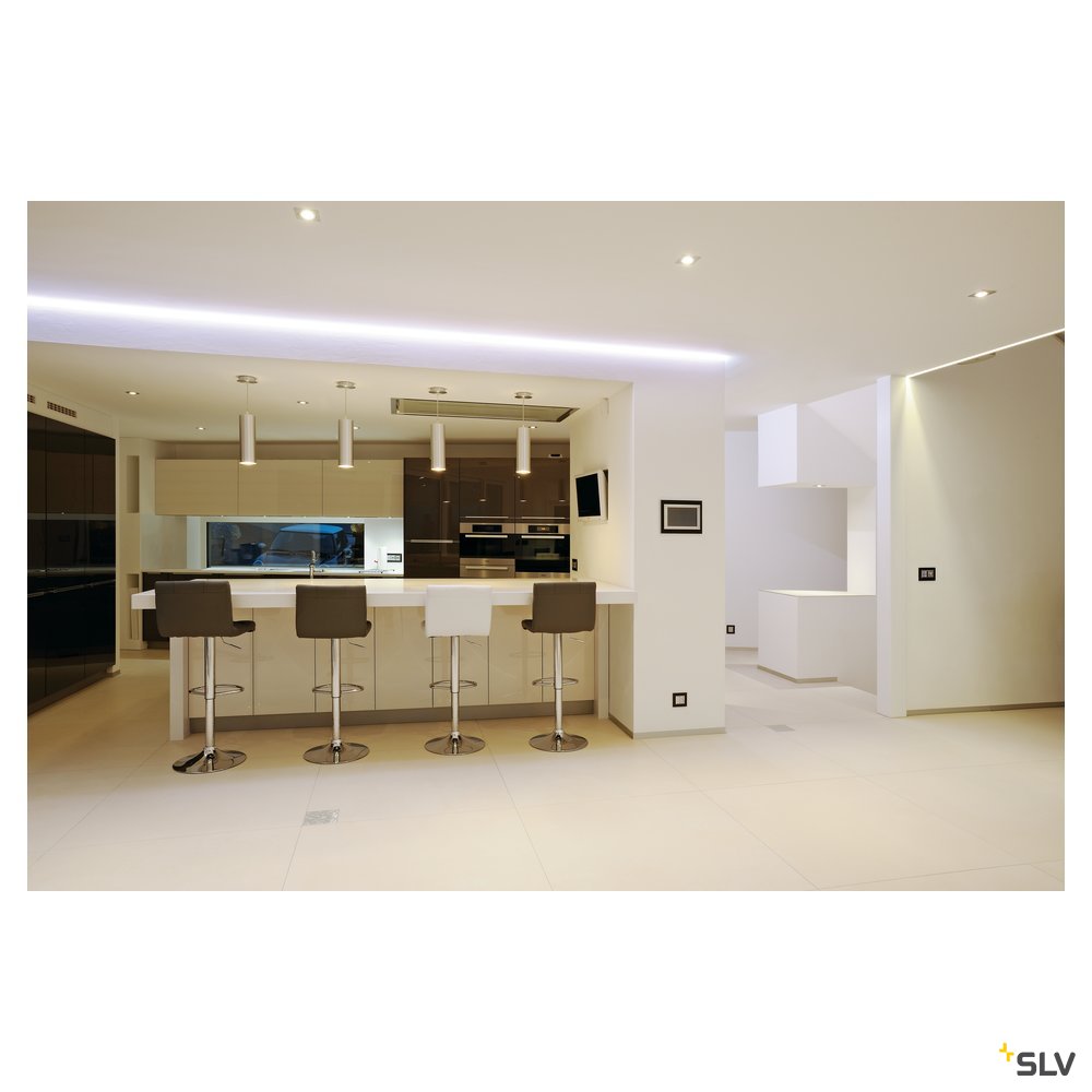SLV ENOLA Pendelleuchte, rund, alu brushed, E27, max. 60W