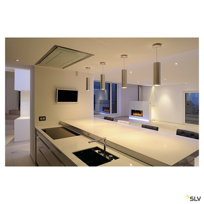 SLV ENOLA Pendelleuchte, rund, alu brushed, E27, max. 60W