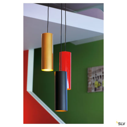 SLV ENOLA Pendelleuchte, rund, goldfarben, E27, max. 60W