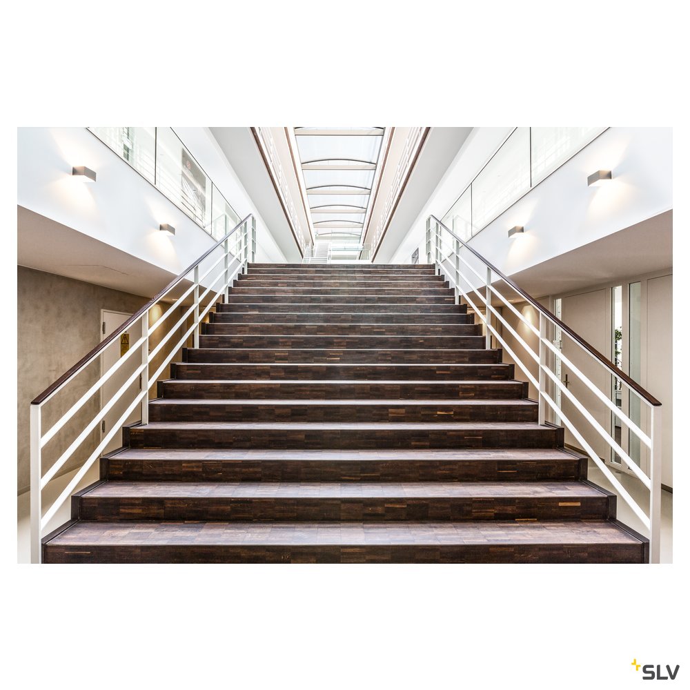 SLV LOGS IN Wandleuchte, eckig, aluminium brushed, 5W LED, 3000K
