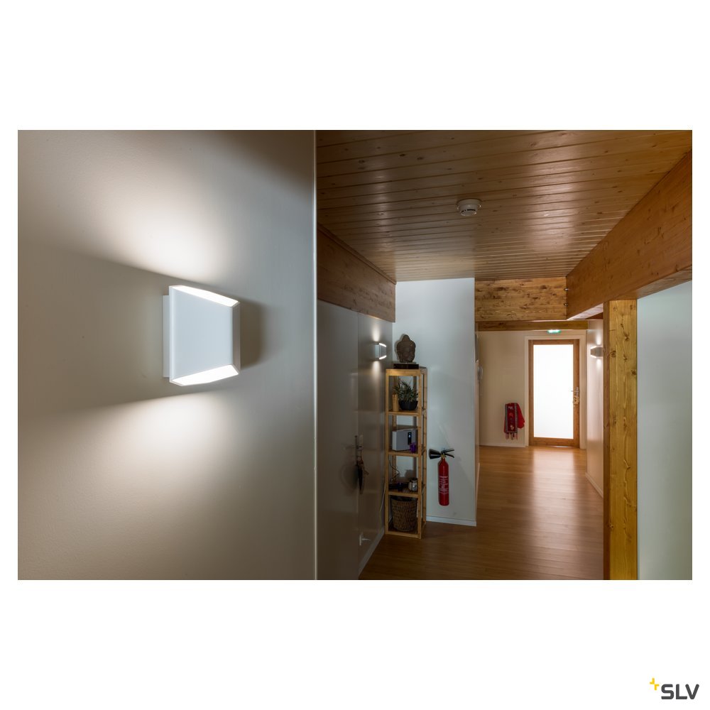 SLV CARISO LED Wandleuchte 2, weiss, 7,5W LED, 3000K