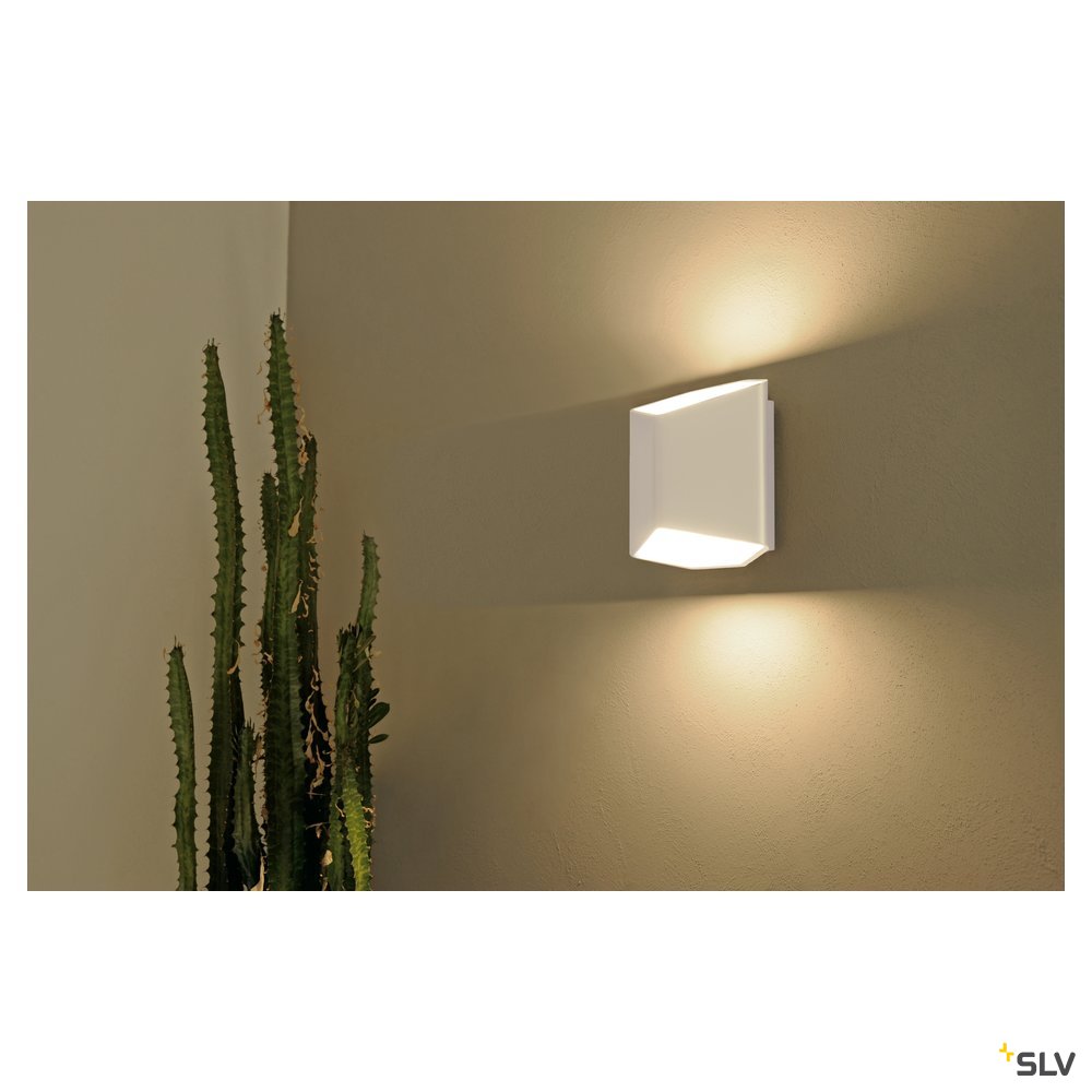 SLV CARISO LED Wandleuchte 2, weiss, 7,5W LED, 3000K