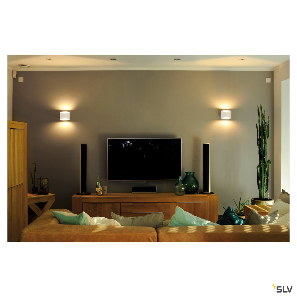 SLV CARISO LED Wandleuchte 2, weiss, 7,5W LED, 3000K