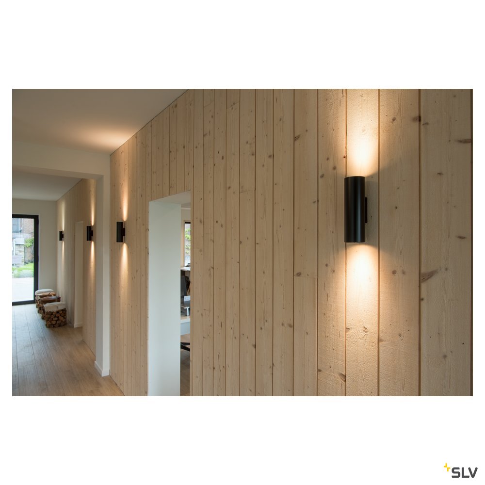 SLV ENOLA_B UP/DOWN Wandleuchte, mattschwarz, 2xGU10, max. 50W