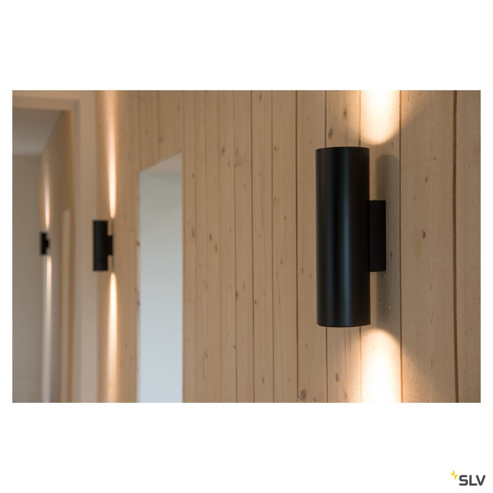 SLV ENOLA_B UP/DOWN Wandleuchte, mattschwarz, 2xGU10, max. 50W