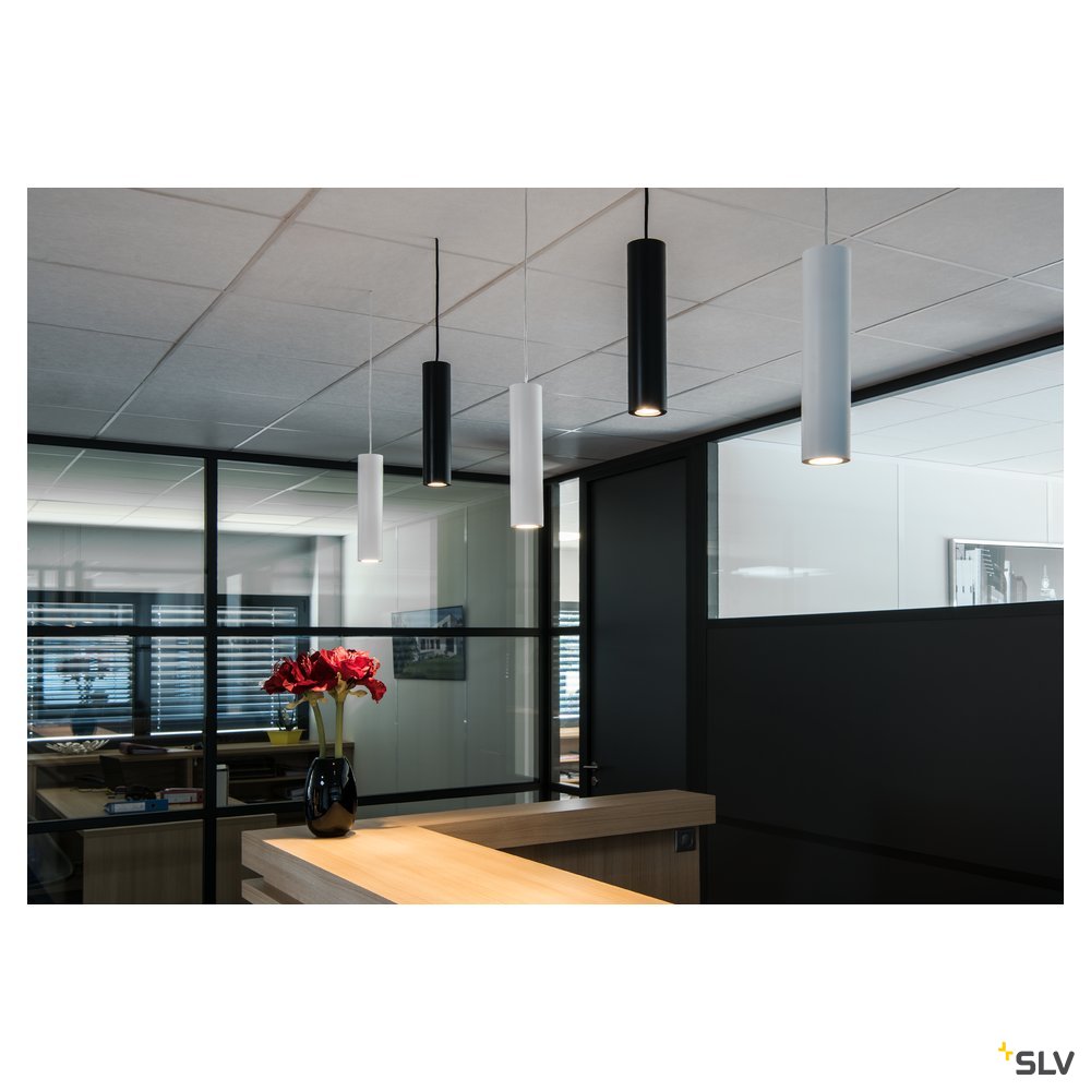 SLV ENOLA_B Pendelleuchte, PD-1, weiss, GU10, max. 50W