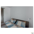 SLV MILAN Single Spot, Wand- und Deckenleuchte, rund, weiss, 7,5W LED, 3000K, dimmbar