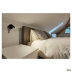 SLV MILAN Single Spot, Wand- und Deckenleuchte, rund, schwarz, 7,5W LED, 3000K, mit Schalter