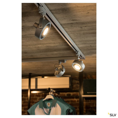 SLV KALU TRACK QPAR111 Leuchten- kopf, silber, inkl. 3P.-Adapter