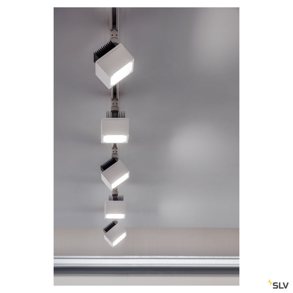 SLV EURO CUBE Spot,weiss, 90°, 4000K, CRI90, inkl. 3P.-Adapter