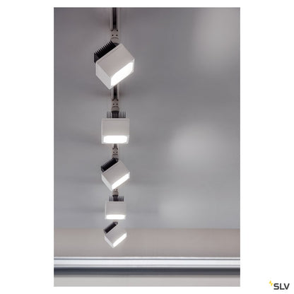 SLV EURO CUBE Spot,weiss, 90°, 4000K, CRI90, inkl. 3P.-Adapter