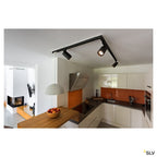 SLV FORCHINI M Pendelleuchte, 40cm rund, weiss/gold, E27, inkl. weissem 3P.-Adapter, Metall