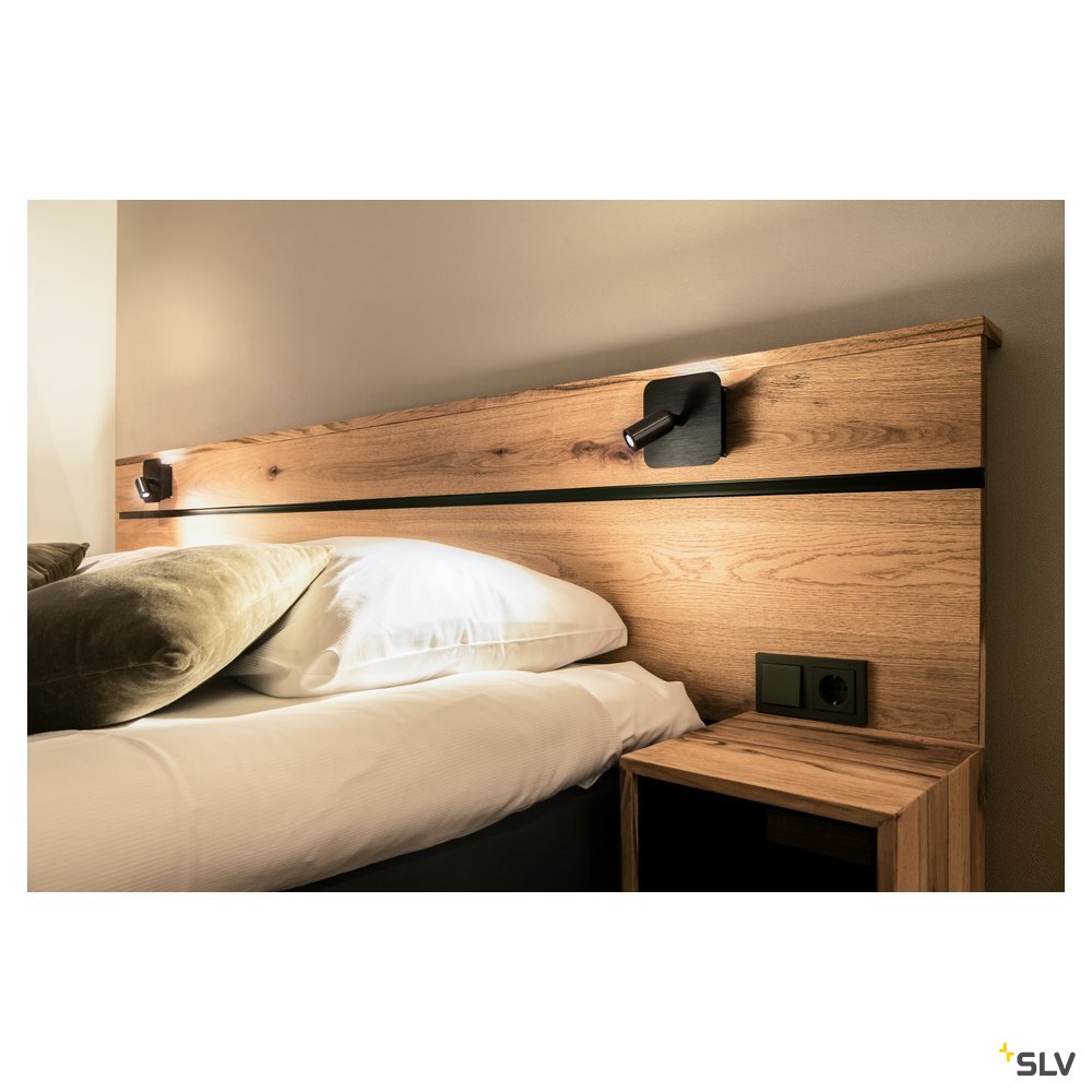 SLV NAPIA Wandleuchte, schwarz