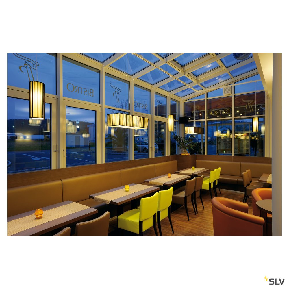 SLV Pendelleuchte LASSON PD-1 eckig sw 4xE27 4x60W