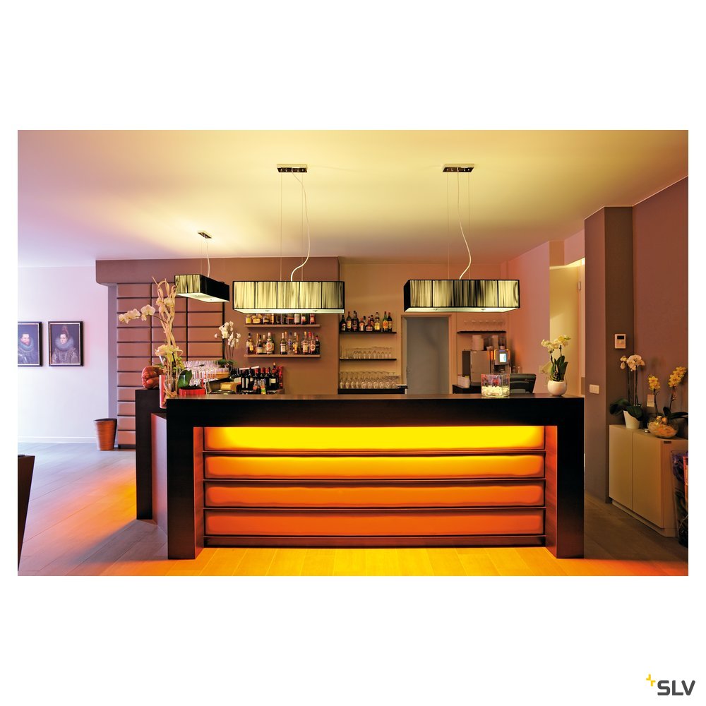 SLV Pendelleuchte LASSON PD-1 eckig sw 4xE27 4x60W