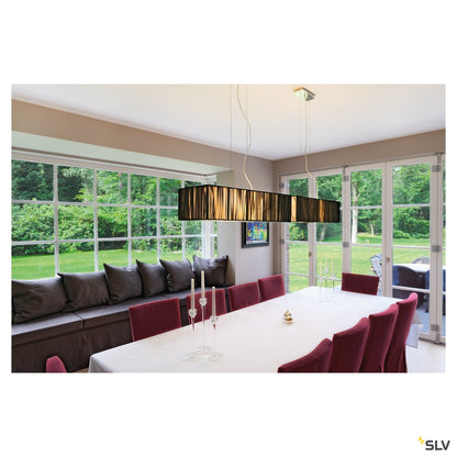 SLV Pendelleuchte LASSON PD-1 eckig sw 4xE27 4x60W