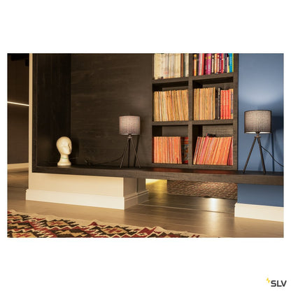SLV FENDA Schirm Ø 20cm, rund, schwarz