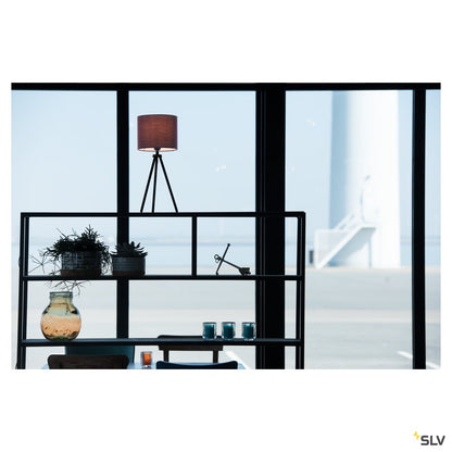 SLV FENDA Schirm Ø 20cm, rund, schwarz