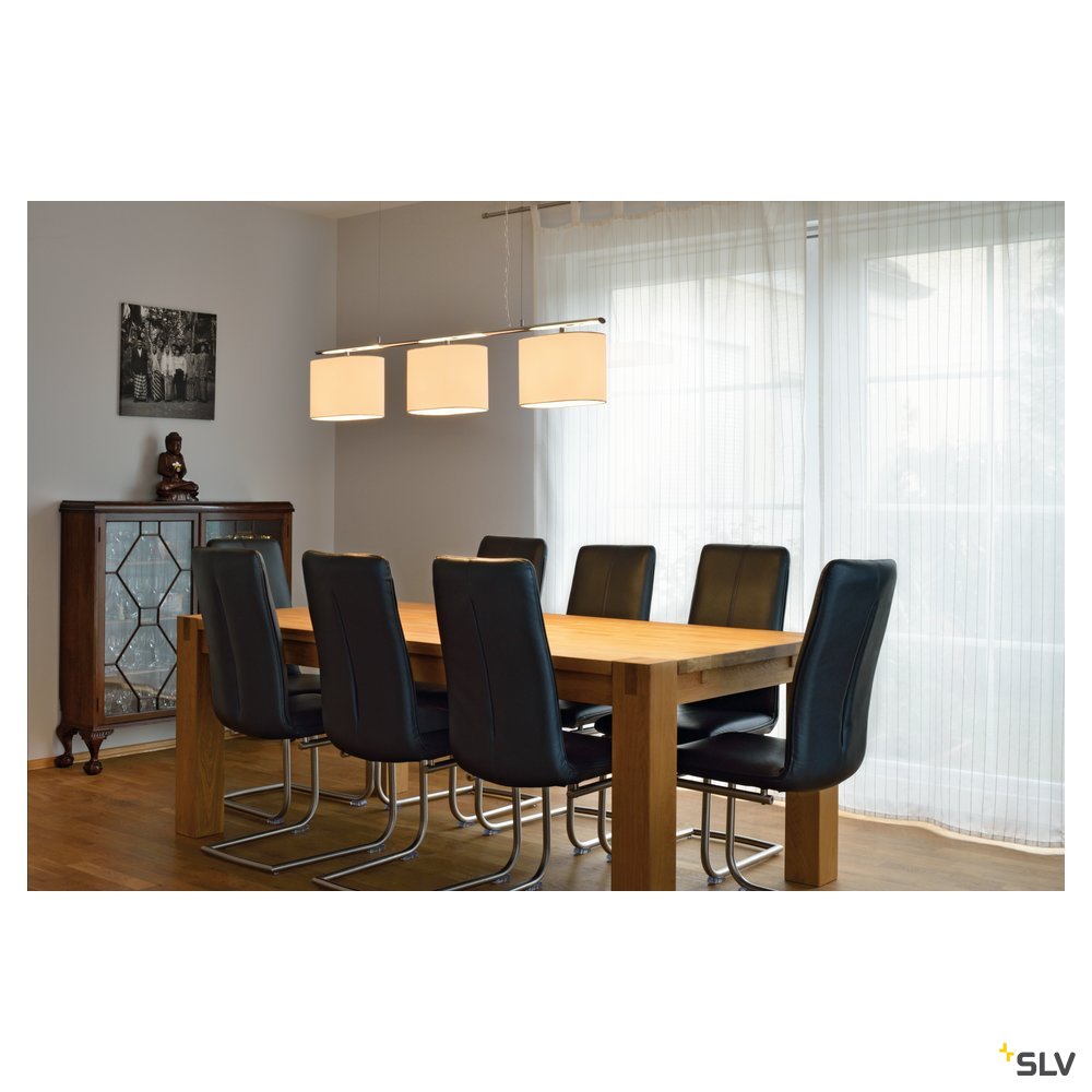SLV TRIADEM Pendelleuchte, weiss, 3xE27
