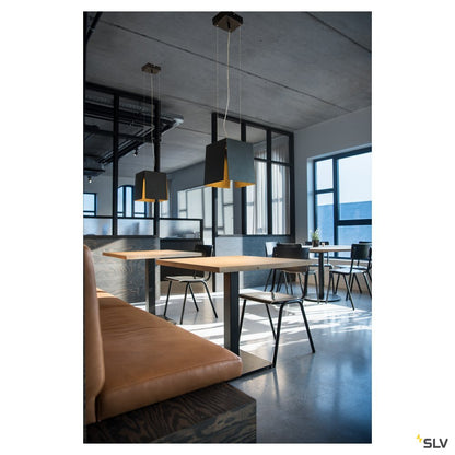 SLV AVENTO 30 PD, LED Indoor Pendelleuchte, schwarz/gold, 3000K