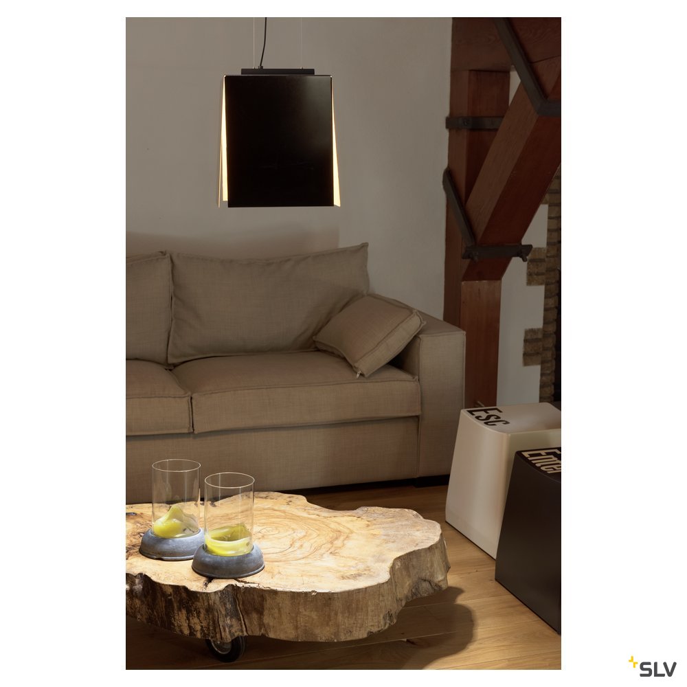 SLV AVENTO 30 PD, LED Indoor Pendelleuchte, schwarz/gold, 3000K