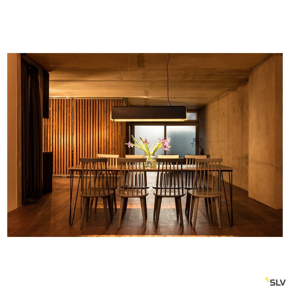 SLV AVENTO 110 PD, LED Indoor Pendelleuchte, schwarz/gold, 3000K