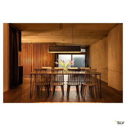 SLV AVENTO 110 PD, LED Indoor Pendelleuchte, schwarz/gold, 3000K