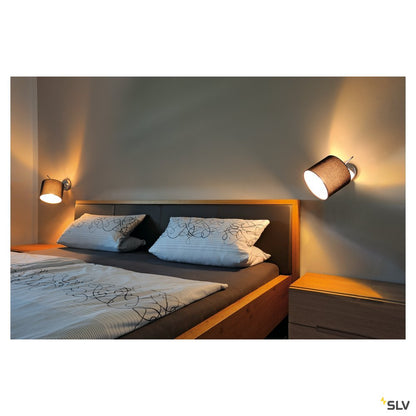 SLV TENORA Wandleuchte, WL-1, schwarz, E27 max. 60W