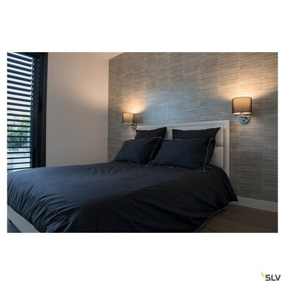SLV TENORA Wandleuchte, WL-1, schwarz, E27 max. 60W