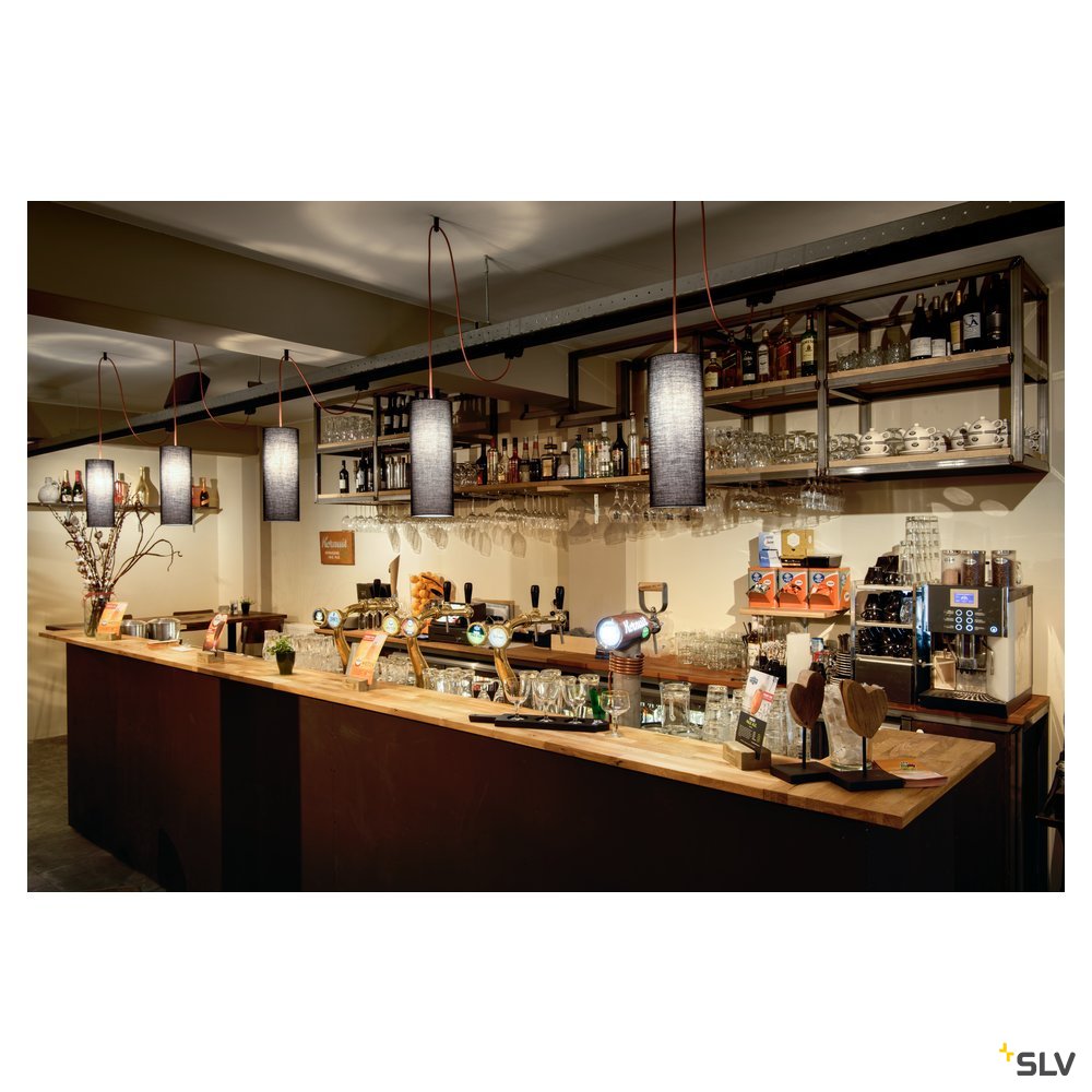 SLV FITU Ceiling Hook, schwarz, Distanzabhänger für Pendel- leuchten, Deckenmontage