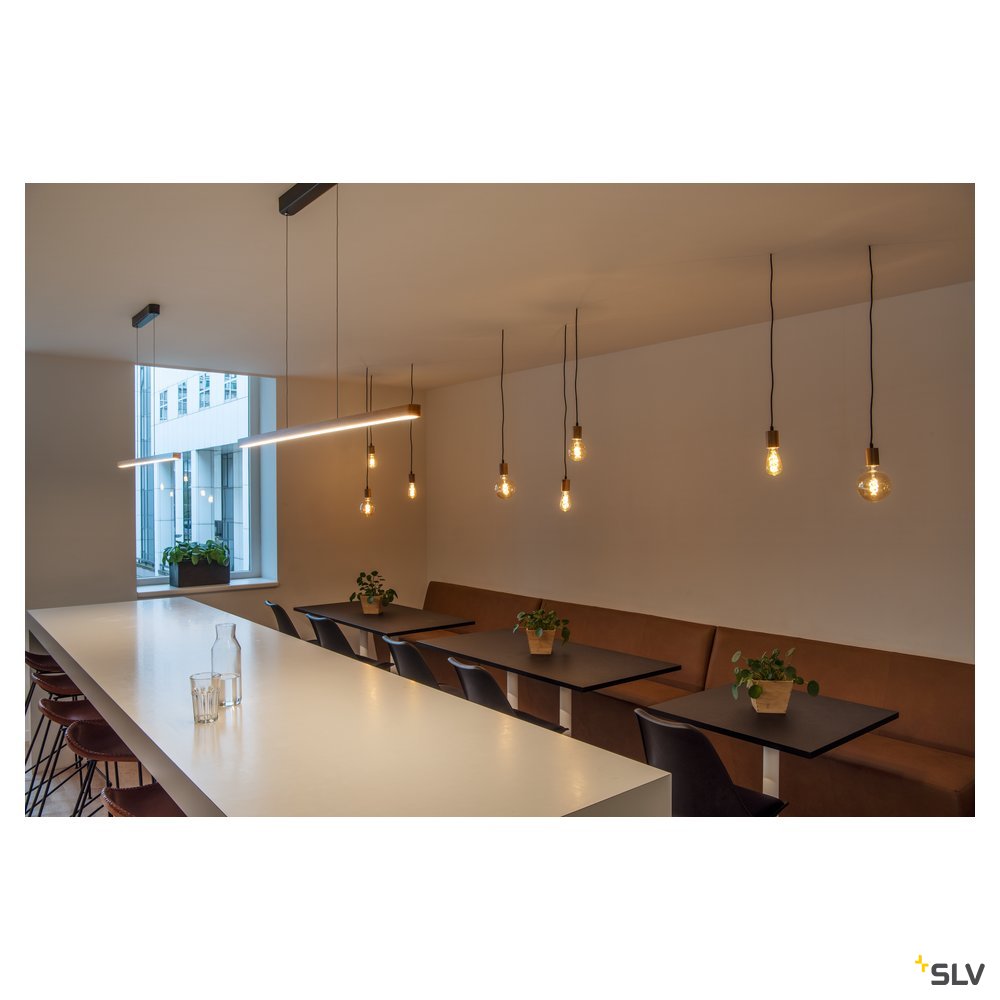 SLV VINCELLI 2, Pendelleuchten, LED, 2700K, Bambus hell, dimmbar, 29W